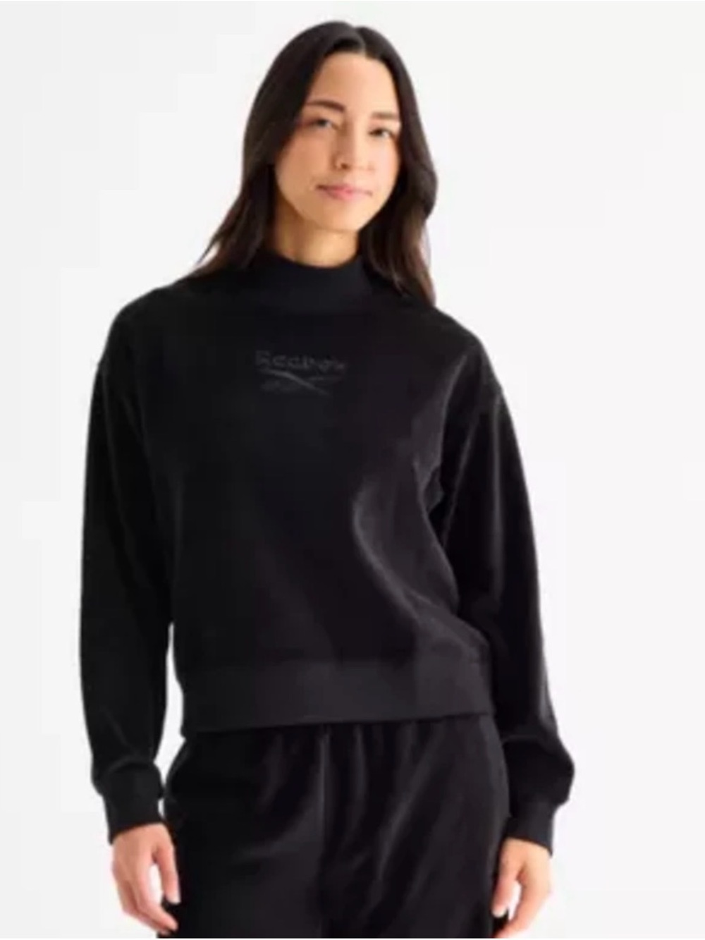 Reebok Black Mock Neck Sweater